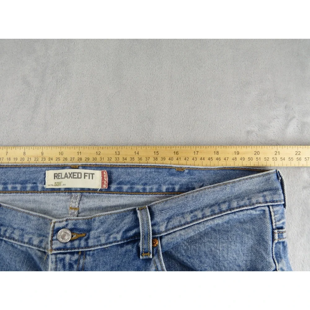 Levi's 550 Relaxed Fit Jeans Mens‎ W42 L34 Blue Denim Straight Leg Casual